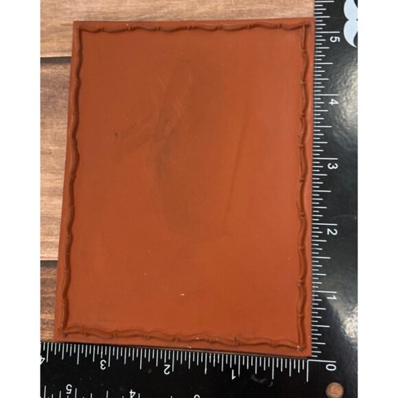 10477 Dash Dot Frame Rubber Stamp By Rubbernecker 1101-04 border lines dots - Picture 2 of 2